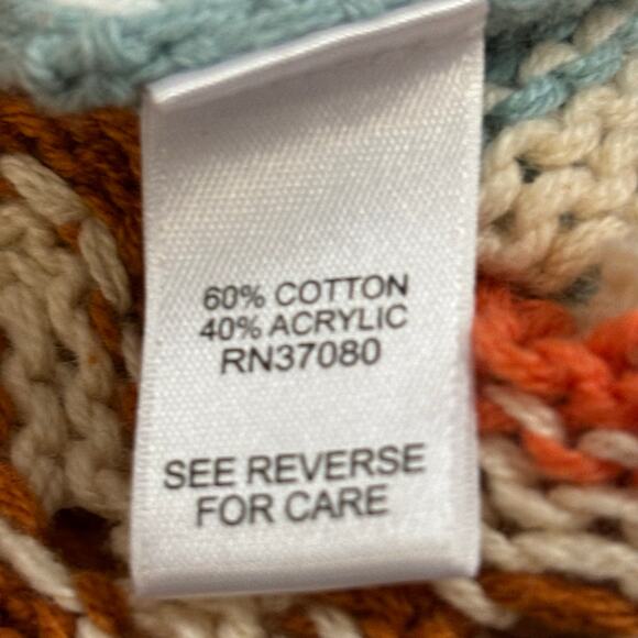 Cato Women's Medium Multicolor Knitted Breathable Lightweight Pullover Sweater - Picture 4 of 10